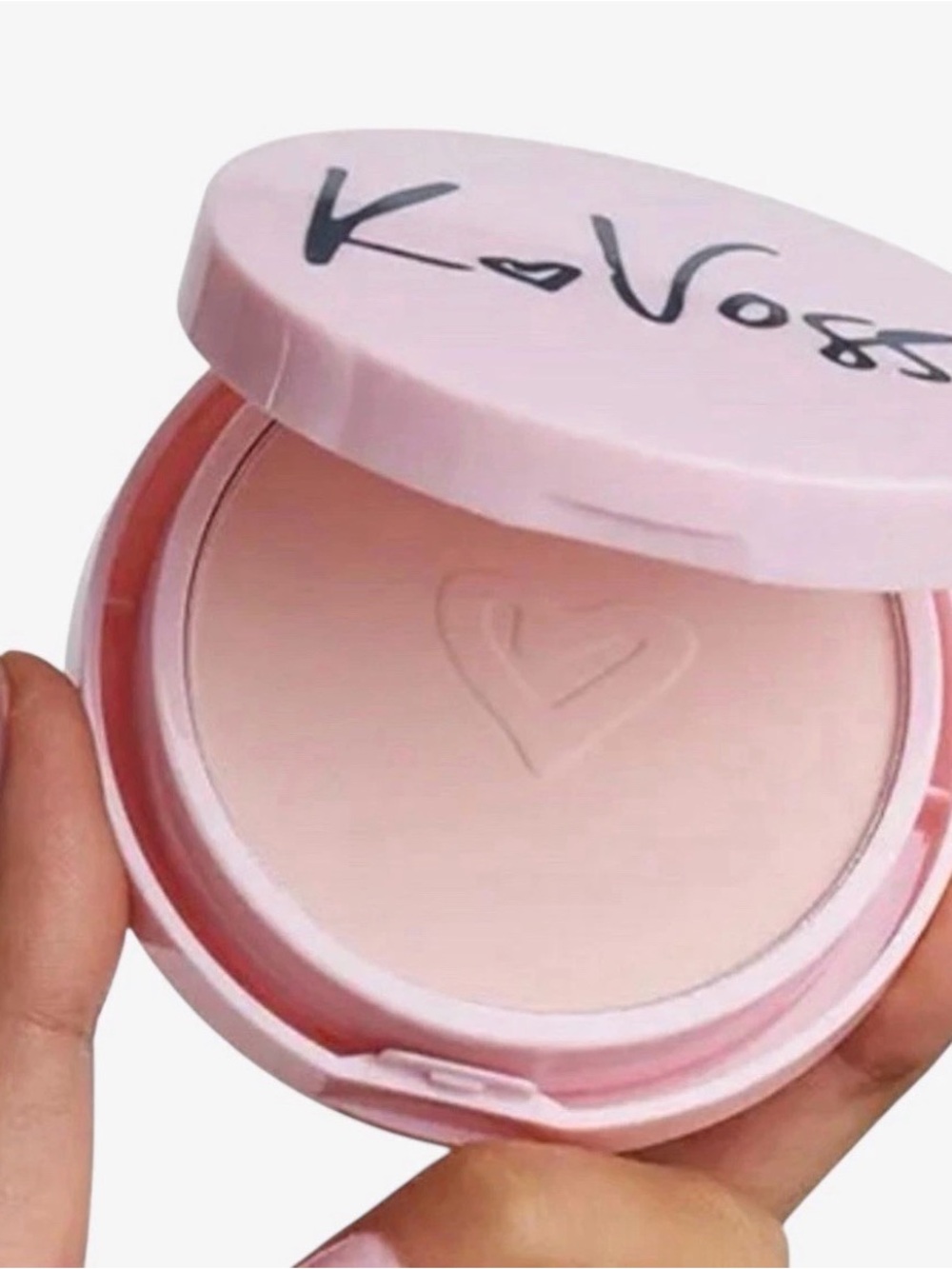 Light Pink Pressed Setting Powder Compact -